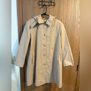 Vintage Ralph Lauren Tan Rain Coat with Hood